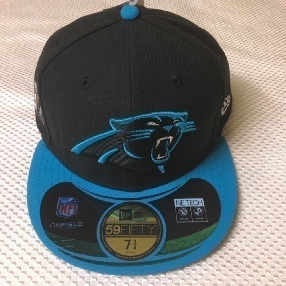 NEW Charlotte Panther NFL New Era  Cap, Size 7 3/4